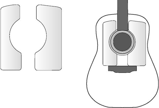 Fire & Stone Pickguard για Ακουστική Κιθάρα 558.006