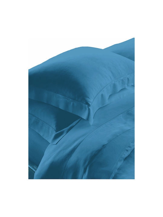 Makis Tselios Home Azur Petrol7 Σετ Σεντόνια Υπέρδιπλα 240x270εκ. Petrol7 (4τμχ)