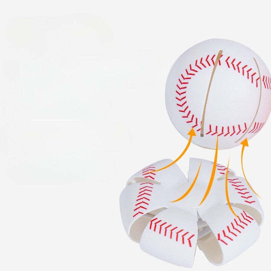 Παιδική Μπάλα Baseball Λευκή 8εκ.