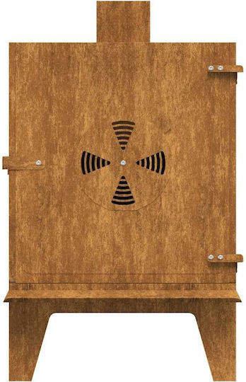 Vidaxl Camping Stove 35x50x60 Cm Corten Steel Brown
