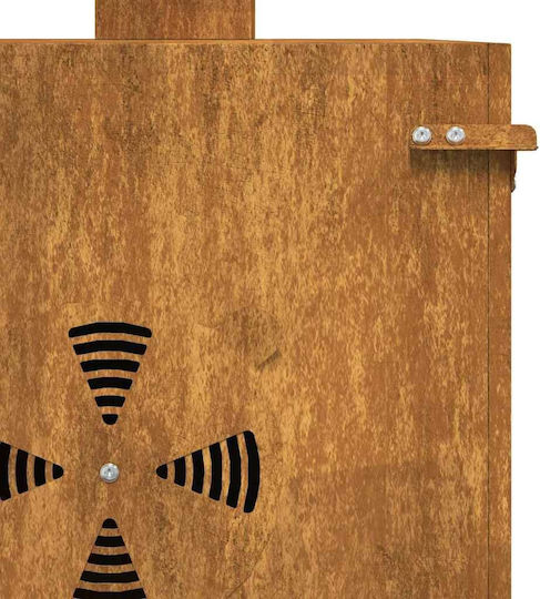 Vidaxl Camping Stove 35x50x60 Cm Corten Steel Brown
