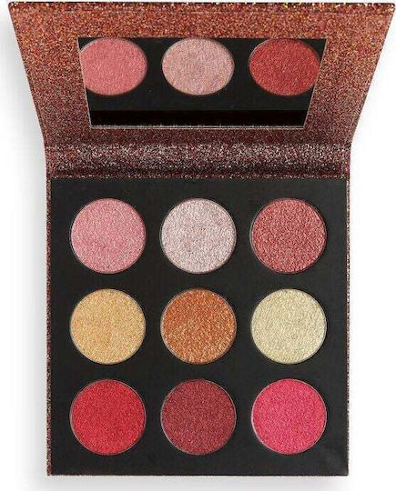 Revolution Beauty Euphoric Foil Παλέτα με Σκιές Ματιών σε Στερεή Μορφή House of Fun 18.9gr