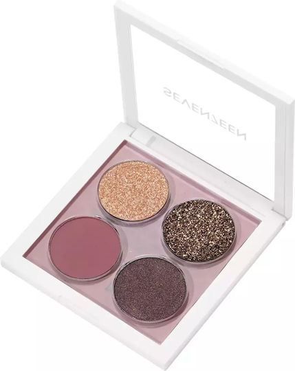Seventeen Vibrant Eyes Eye Shadow Palette in Solid Form 07 Nude Poetry 7.6gr
