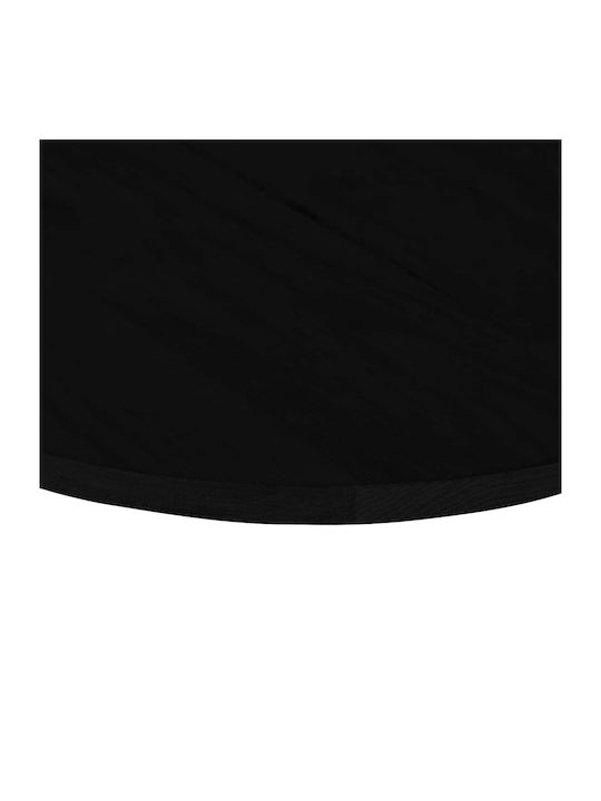 Плот Тъмнокафяв 80x40x2 см Дъбово Дърво Овален