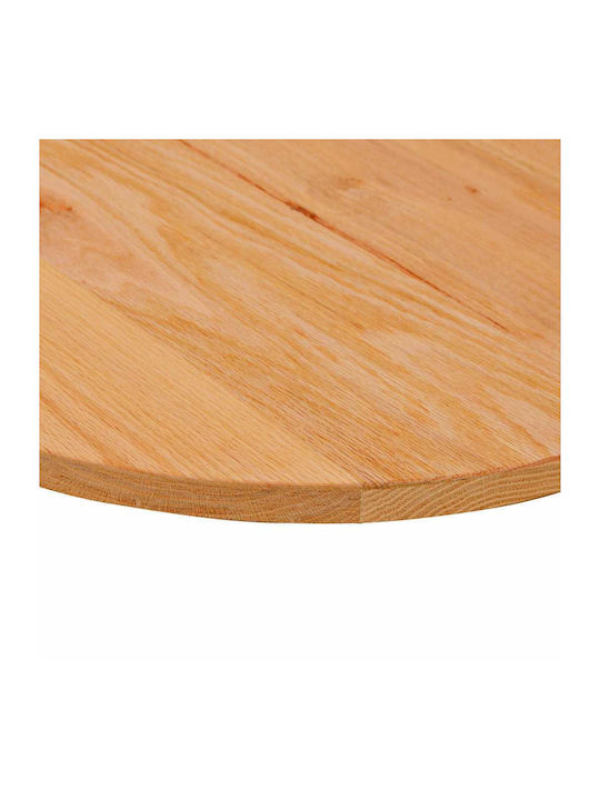 Tischplatte Hellbraun 80x40x2 cm Eichenholz Oval