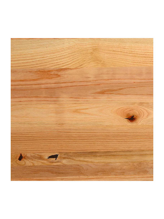 Tischplatte Hellbraun 80x40x2 cm Eichenholz Oval