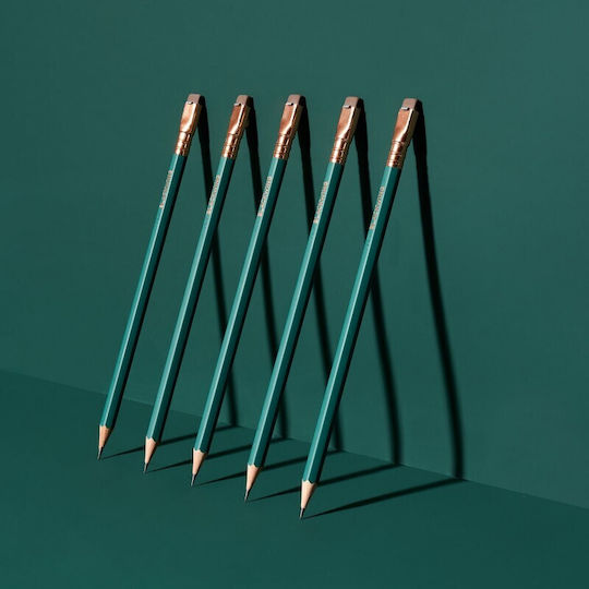 Blackwing Σετ 12 Μολύβια Μαλακά με Γόμα Πράσινα
