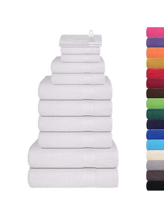 vidaXL Hand Towel White