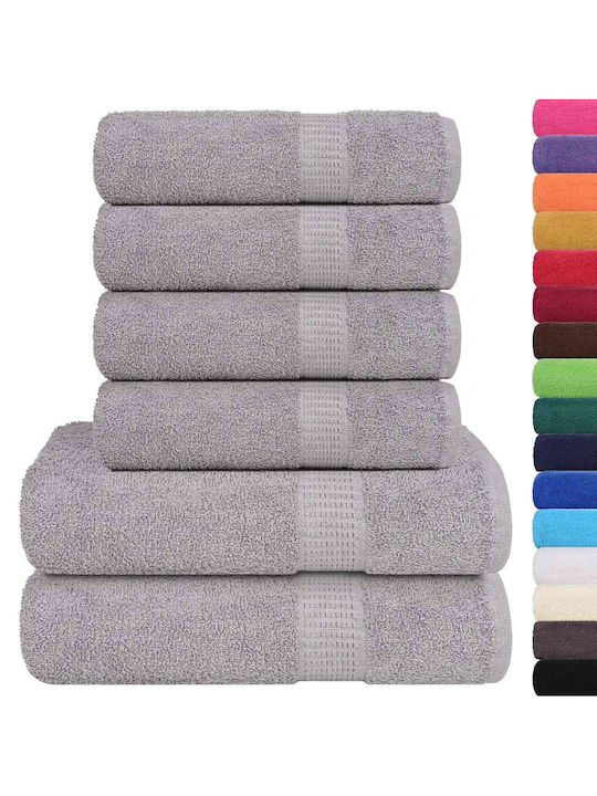vidaXL Hand Towel Grey Weight 360gr/m²