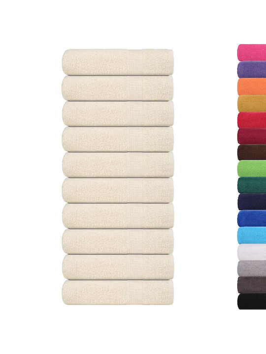 vidaXL Bath Towel 70x140cm. Cream