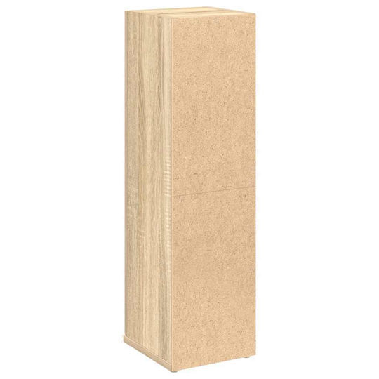 vidaXL Wall Hung Cabinet Bathroom Column Cabinet L20.5xD22xH72cm Oak