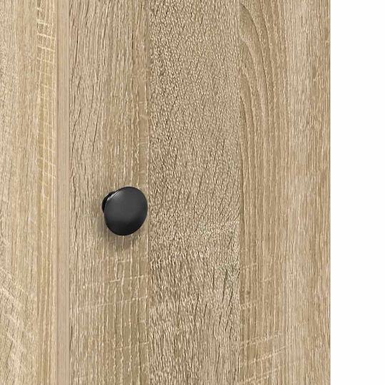 vidaXL Wall Hung Cabinet Bathroom Column Cabinet L20.5xD22xH72cm Oak