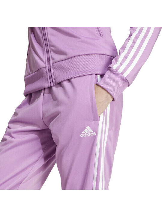 Essentials 3-Stripes Σετ Φόρμας Λιλα