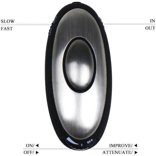 Rimba Electro Play Multi-function Electro Massager with 2 Penis Enhancing Rings für Elektrostimulation in Schwarz Farbe