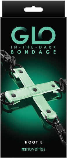 Ns Novelties GLO Bondage Hog Tie Accesoriu BDSM Cravată de porc în Culoare Alb