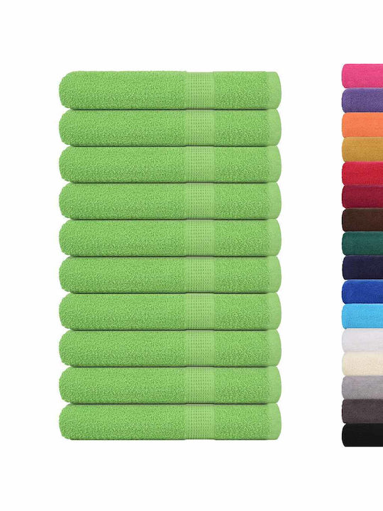 vidaXL 10pc Bath Towel Set 80x200cm. Green Apple