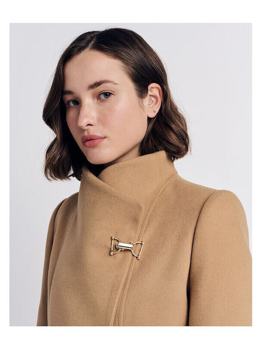 Femeie Camel Palton cu Curea