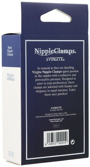 Virgite Щипки за Зърна в Сребрист Цвят 2бр