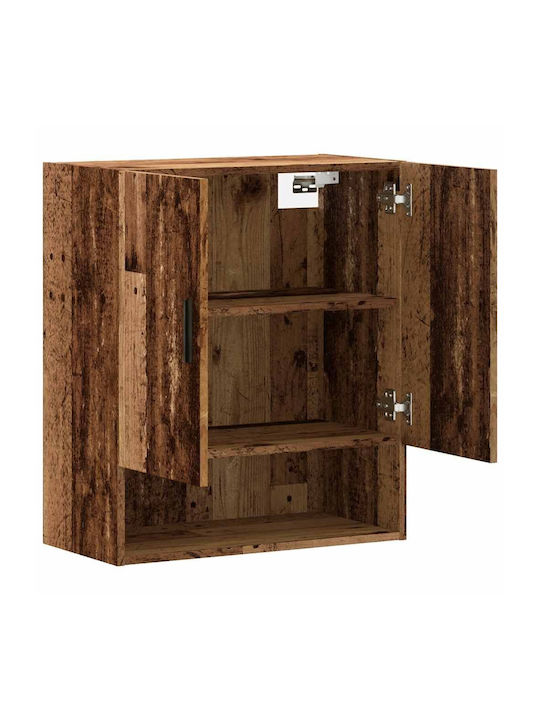 Wand Wohnzimmer Nische aus Spanplatte Alt Holz 60x31x70cm