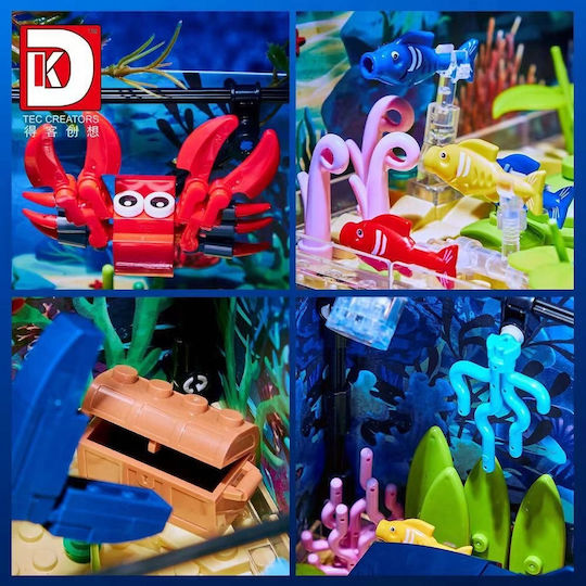 Τουβλάκια Aquarium Blocks Shark Crab LED για 8+ Ετών 725τμχ
