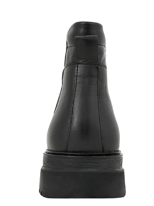 Leder Schwarz Herrenstiefel