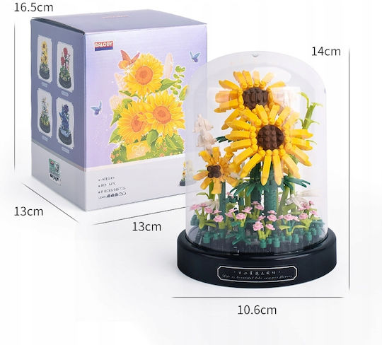 Cuburi De Construit Sunflowers Pentru 8+ Ani 545 Bucăți
