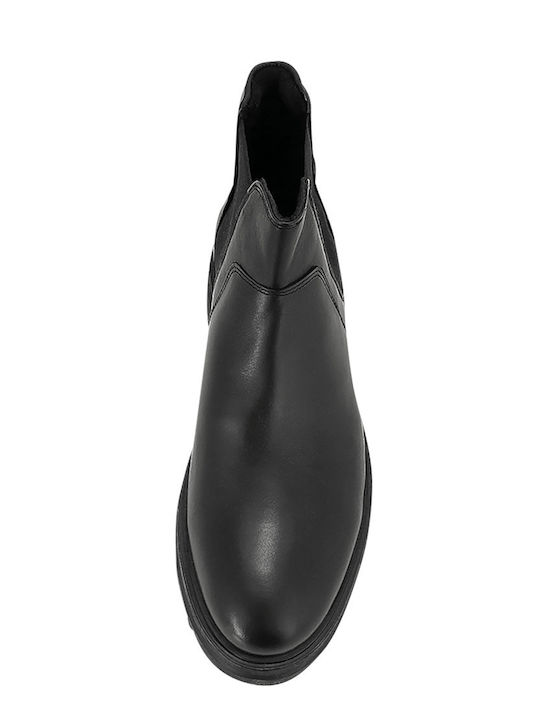 Leder Schwarz Herrenstiefel