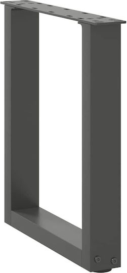 vidaXL Металик Крак За Мебел 2 Бройки Подходящ За Маса / Малка Маса 28x43см Антрацит
