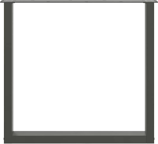 vidaXL Picior Metalic Mobilier 2 Bucăți Potrivit Pentru Masă / Măsuță / Birou 90x72cm Antracit