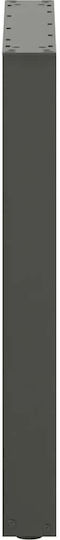 vidaXL Metallisches Möbelbein 2Stücke Für Tisch / Beistelltisch / Büro 60x72cm Anthrazit