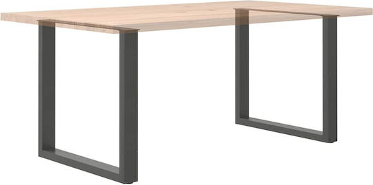 vidaXL Picior Metalic Mobilier 2 Bucăți Potrivit Pentru Masă / Măsuță / Birou 90x72cm Antracit