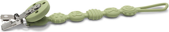 Lorelli Pacifier Clip from Silicone Green