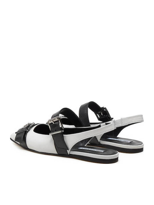 Ballerinas With strap White