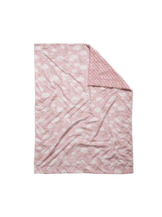 Das Home Blanket Nursery Swaddling Blankets Fleece Pink Pink 75x100cm