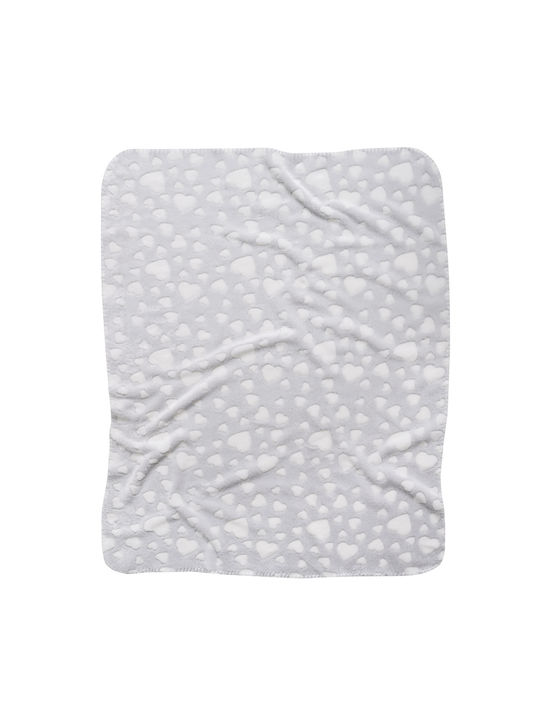 Das Home Blanket Nursery Swaddling Blankets Fleece Gray Light Grey 75x100cm