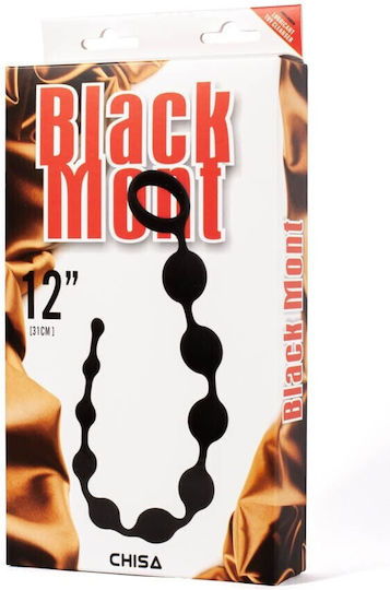 Chisa Novelties Black Mont Playful Anal Beads Black 31cm