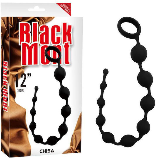 Chisa Novelties Black Mont Playful Anal Beads Black 31cm