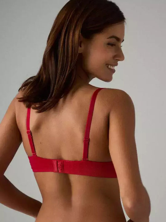 Push Up Bra Underwire Red