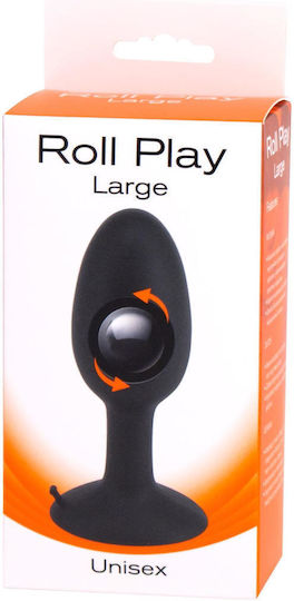 Seven Creations Roll Play Anal Plug Large Dop Anal Mare Black 11.7cm