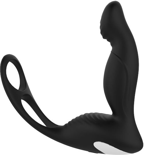 Dream Toys Cheeky Love P-Pleaser With Erection Enhancer Anal Vibrator Black 10cm