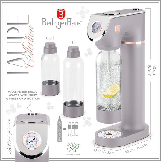 Berlinger Haus Bh 8558 Carbonated Beverage Preparation Machine Gray