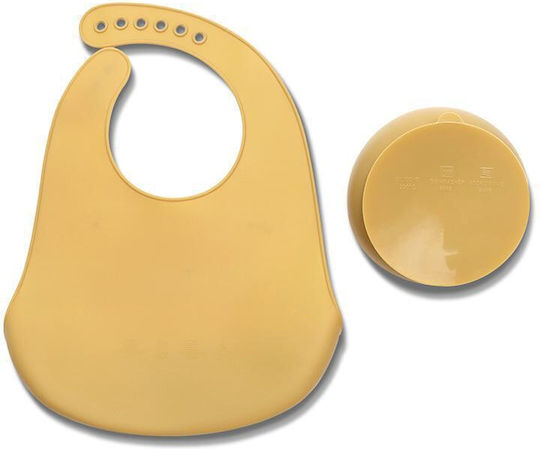 Lorelli Feeding Set made of Silicone Yellow 2pcs