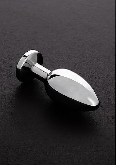 Triune Jeweled Анална тапа Large Silver / Red 10.4см