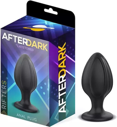 LateToBed AfterDark Rifter Anal Plug Small Black 6cm