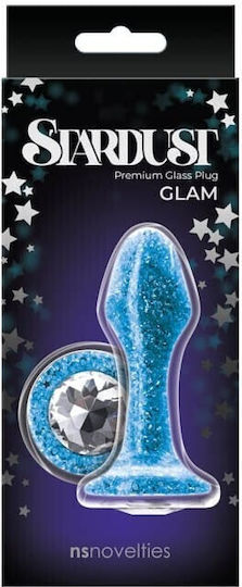 Ns Novelties Stardust Glam Πρωκτική Σφήνα Μπλε