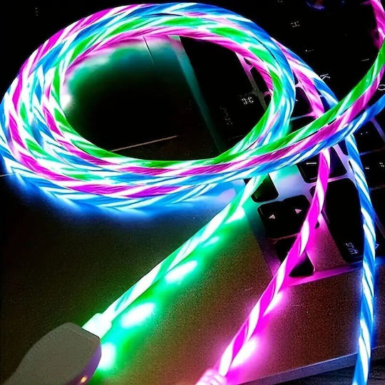 Panora LED USB 2.0 Kabel USB Typ-C männlich - USB-A Rotes 1m