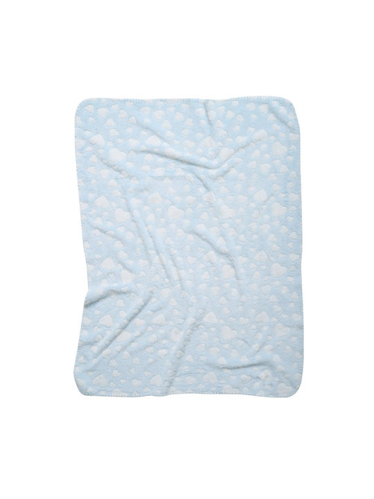 Das Home Blanket Nursery Swaddling Blankets Fleece Light Blue Light Blue 75x100cm