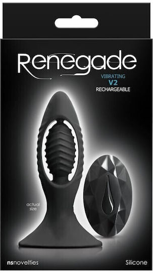 Ns Novelties Renegade V2 Anal Plug with Wireless Functionality and Vibration Black