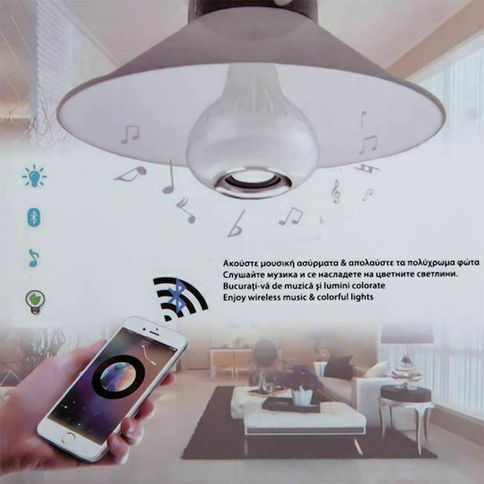 Smart Λάμπα LED 12W για Ντουί E27 RGBW 1080lm Dimmable
