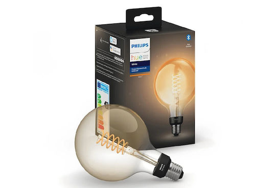 Philips Smart LED Bulb 7W for Socket E27 and Shape G125 Warm White 550lm Dimmable